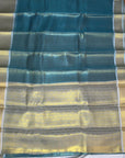 PREMIUM BLUE TISSUE SILK SAREE