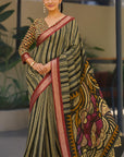 KALAMKARI TISSUE SAREE
