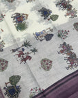 TRADITIONAL INDIAN KALAMKARI COTTON SAREE