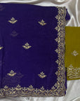 LUXURY DESIGNER SAREE WITH UNSTITCHED BLOUSE PIECE