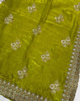LUXURY DESIGNER SAREE WITH EMBROIDERY WORK