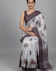 TRADITIONAL INDIAN KALAMKARI COTTON SAREE