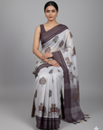 TRADITIONAL INDIAN KALAMKARI COTTON SAREE