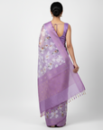LUCKNAVI DIGITAL SILK SAREE