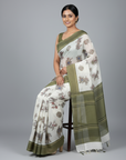 TRADITIONAL INDIAN KALAMKARI COTTON SAREE