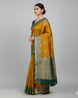 KANJIVARAM SOFT SILK SAREE WITH UNSTITCHED BLOUSE PIECE