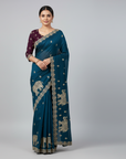 LUXURY DESIGNER SAREE WITH HEAVY EMBROIDERY WORK