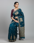 LUXURY DESIGNER SAREE WITH HEAVY EMBROIDERY WORK