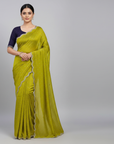 DESIGNER STONE SAREE WITH STONE WORK BLOUSE PIECE
