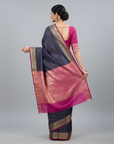 KANJIVARAM SOFT SILK SAREE WITH UNSTITCHED BLOUSE PIECE