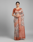 PREMIUM TISSUE SILK SAREE WITH DESIGNER BLOUSE UNSTITCHED