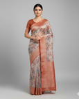 PREMIUM TISSUE SILK SAREE WITH DESIGNER BLOUSE UNSTITCHED