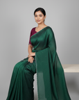 DESIGNER STONE SAREE WITH STONE WORK BLOUSE PIECE