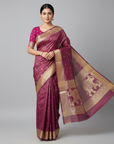 BANARASI SOFT SILK SAREE WITH UNSTITCHED BLOUSE PIECE