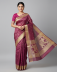 BANARASI SOFT SILK SAREE WITH UNSTITCHED BLOUSE PIECE