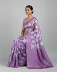 LUCKNAVI DIGITAL SILK SAREE