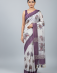 TRADITIONAL INDIAN KALAMKARI COTTON SAREE