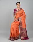 BANARASI SILK SAREE WITH UNSTITCHED BLOUSE PIECE