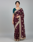LUXURY DESIGNER SAREE WITH EMBROIDERY WORK