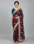 LUXURY DESIGNER SAREE WITH EMBROIDERY WORK