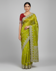 LUXURY DESIGNER SAREE WITH EMBROIDERY WORK