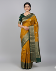 KANJIVARAM SOFT SILK SAREE WITH UNSTITCHED BLOUSE PIECE