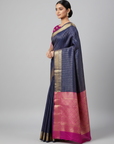 KANJIVARAM SOFT SILK SAREE WITH UNSTITCHED BLOUSE PIECE