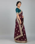 LUXURY DESIGNER SAREE WITH EMBROIDERY WORK
