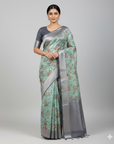 PREMIUM TISSUE SILK SAREE WITH DESIGNER BLOUSE UNSTITCHED