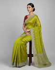 LUXURY DESIGNER SAREE WITH EMBROIDERY WORK