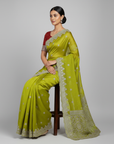 LUXURY DESIGNER SAREE WITH EMBROIDERY WORK