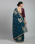 LUXURY DESIGNER SAREE WITH HEAVY EMBROIDERY WORK