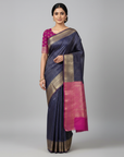 KANJIVARAM SOFT SILK SAREE WITH UNSTITCHED BLOUSE PIECE