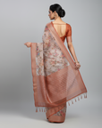 PREMIUM TISSUE SILK SAREE WITH DESIGNER BLOUSE UNSTITCHED
