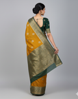 KANJIVARAM SOFT SILK SAREE WITH UNSTITCHED BLOUSE PIECE