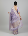 LUCKNAVI DIGITAL SILK SAREE