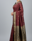 BANARASI SILK SAREE WITH UNSTITCHED BLOUSE PIECE