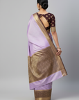 KANJIVARAM SOFT SILK SAREE WITH UNSTITCHED BLOUSE PIECE