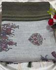 TRADITIONAL INDIAN KALAMKARI COTTON SAREE
