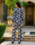 Black & white floral co-ord set