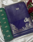 BANARASI SOFT SILK SAREE WITH UNSTITCHED BLOUSE PIECE