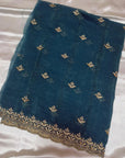LUXURY DESIGNER SAREE WITH UNSTITCHED BLOUSE PIECE