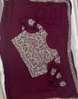 DESIGNER SAREE WITH WORK BLOUSE