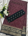 BANARASI SILK SAREE WITH UNSTITCHED BLOUSE PIECE