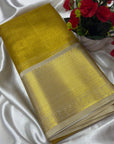 PREMIUM GOLDEN TISSUE SILK SAREE