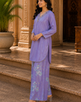 Lavender embellished co-ord set