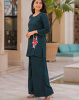 Embroidered co-ord set premium casual wear