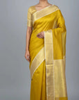 PREMIUM GOLDEN TISSUE SILK SAREE