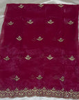 LUXURY DESIGNER SAREE WITH UNSTITCHED BLOUSE PIECE