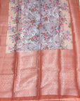PREMIUM TISSUE SILK SAREE WITH DESIGNER BLOUSE UNSTITCHED